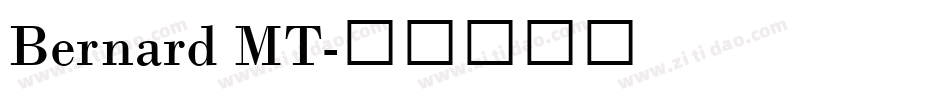 Bernard MT字体转换